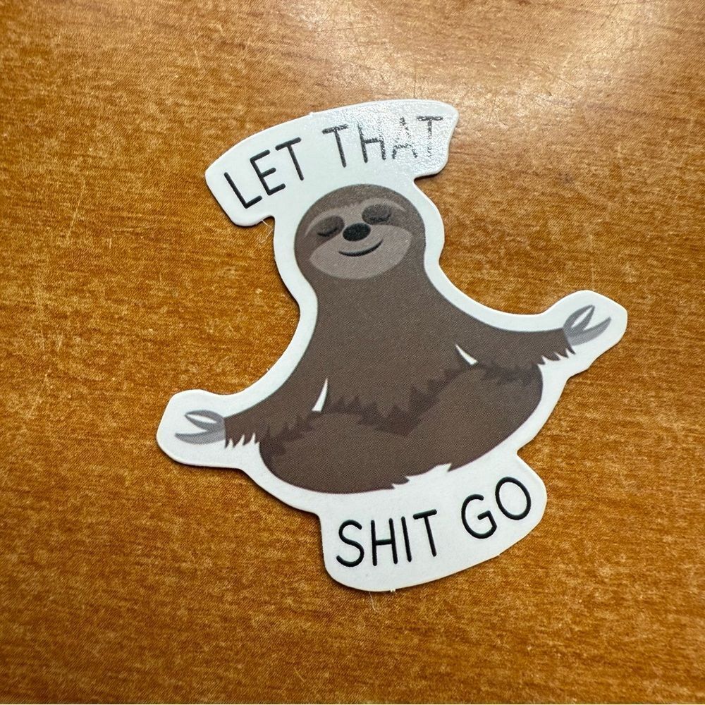 Sloth Meditation Sticker‎